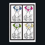 Pop Art Labrador<br><div class="desc">Cute,  colourful dog drawing that I turned into this print. Labrador</div>