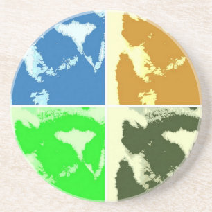 Pop Art Lemurs Coaster