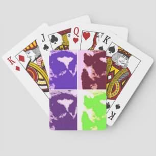 Pop Art Lemurs Playing Cards