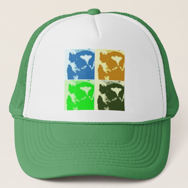 Pop Art Lemurs Trucker Hat (Front)