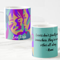 Pop Art Lesbian Valentine’s Day | Rumi Quote