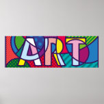 Pop-Art Letters Poster<br><div class="desc">Colourful Art Typography Poster</div>