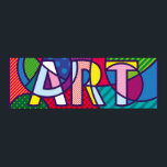 Pop-Art Letters Poster<br><div class="desc">Colourful Art Typography Poster</div>