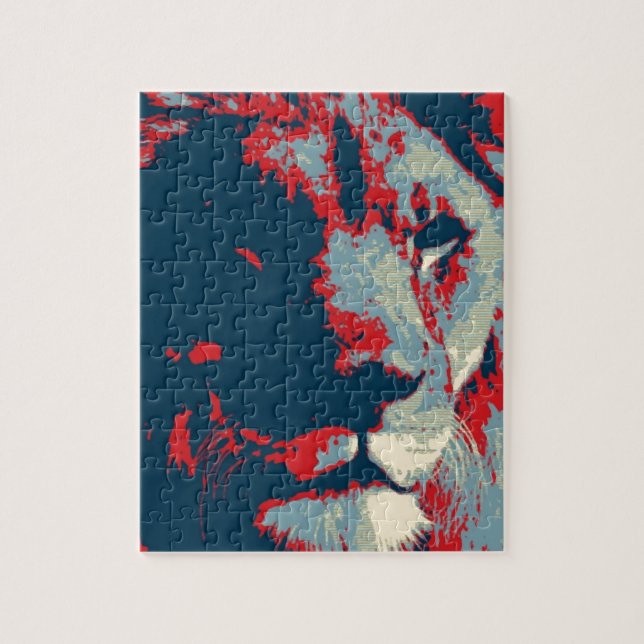Pop Art Lion Jigsaw Puzzle (Vertical)
