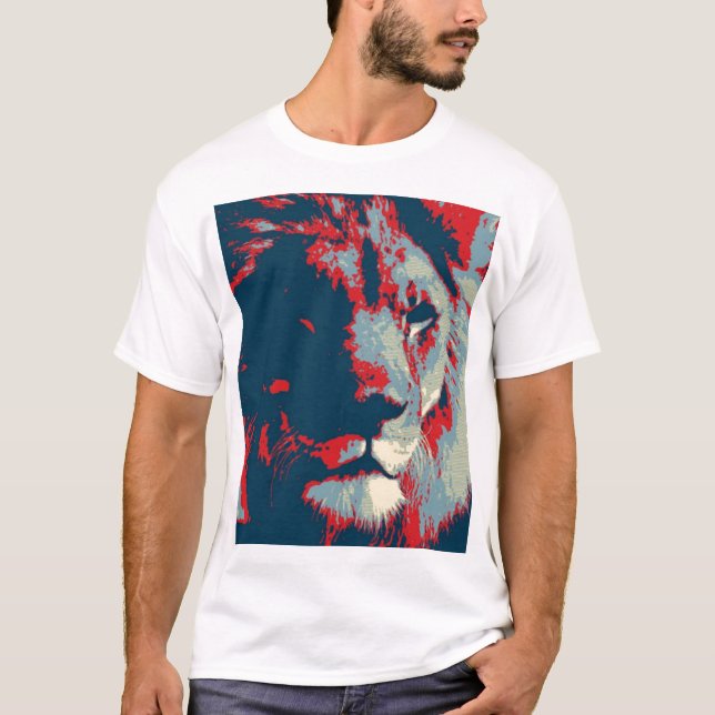 Pop Art Lion T-Shirt (Front)