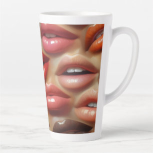 Pop Art Lips Latte Mug 12 & 17 oz