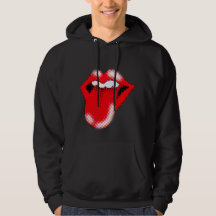 Pop Art Lips & Tongue Men’s Hoodie | Bold Retro 