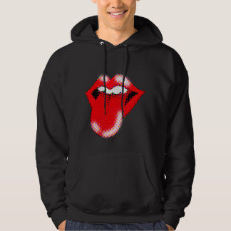 Pop Art Lips & Tongue Men’s Hoodie | Bold Retro 