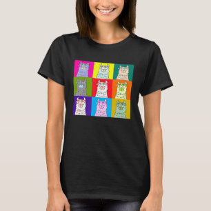 Pop Art LLama American Culture Artists T-Shirt