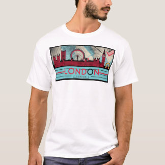 Pop-Art London Skyline 1  T-Shirt