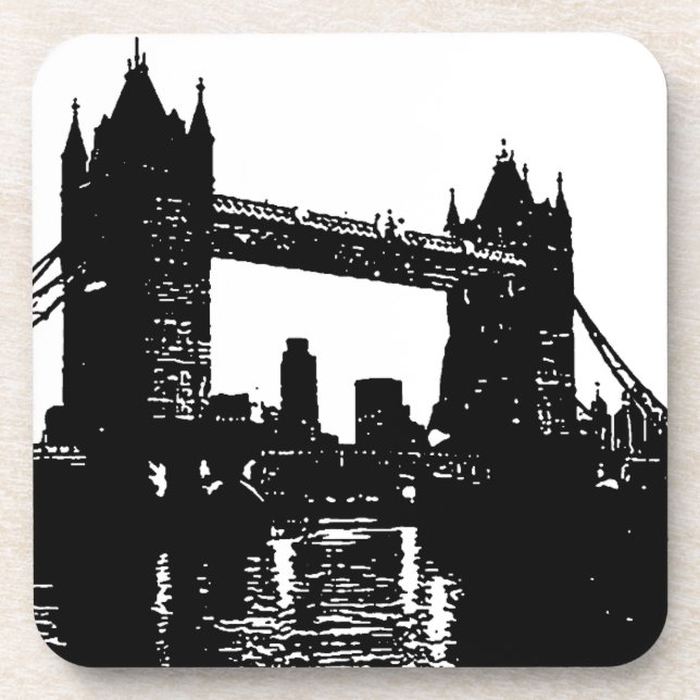 Pop Art London Tower Bridge Coaster (Front)