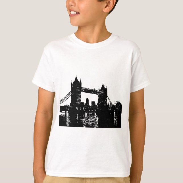 Pop Art London Tower Bridge T-Shirt (Front)