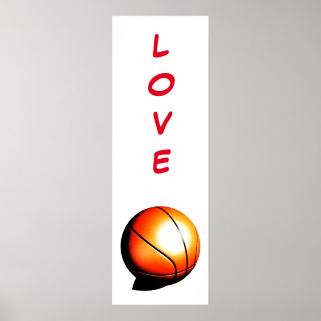 Pop Art Love Basketball Door Poster (Front)