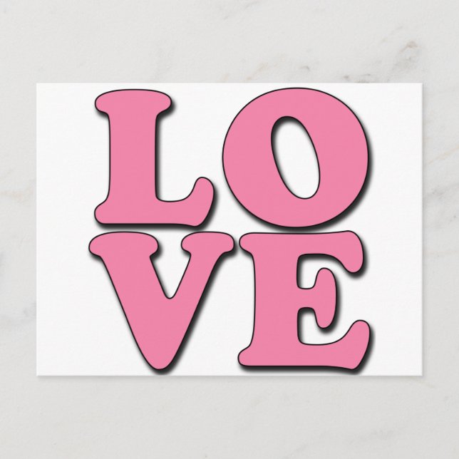 POP ART LOVE POSTCARD (Front)