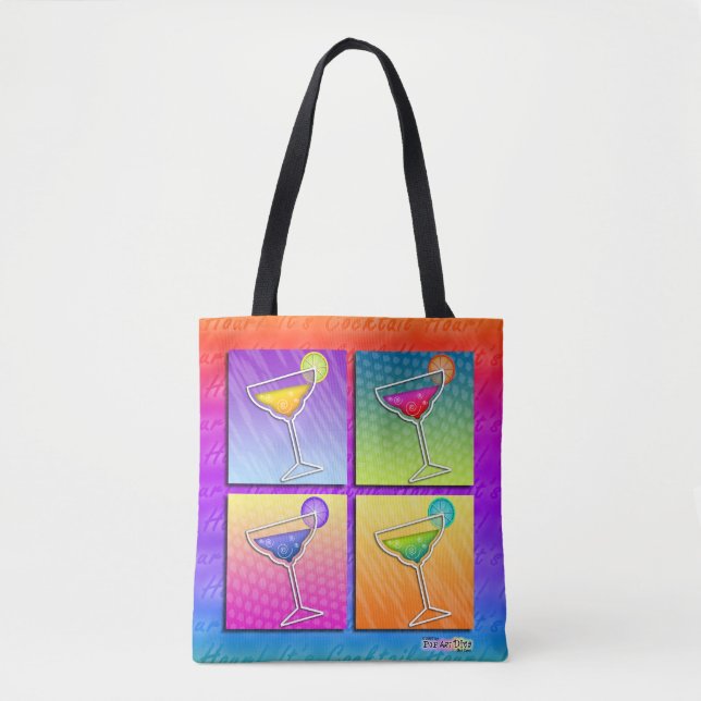 POP ART MARGARITAS TOTE BAG (Front)
