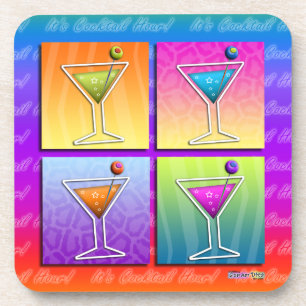 Pop Art Martinis Cork Coaster
