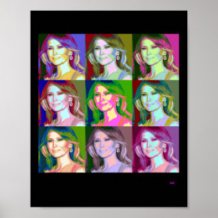 Pop Art Melania Trump  Poster
