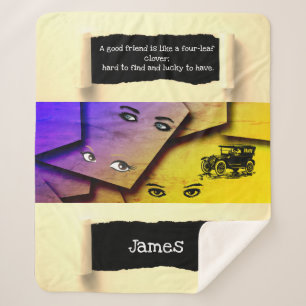 Pop Art Minimalism Inspirational and Motivational Sherpa Blanket