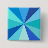Pop Art Modern 60s Funky Geometric Rays in Blue