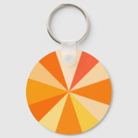 Pop Art Modern 60s Funky Geometric Rays in Orange