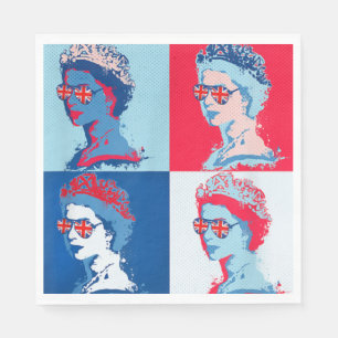 Pop art modern HM Queen Napkin