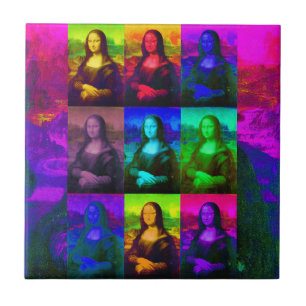 Pop Art Mona Lisa Ceramic Tile