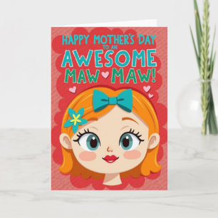 Pop Art Mothers Day Card