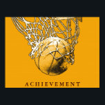 Pop Art Motivational Sport Basketball Poster<br><div class="desc">I Love This Game. Popular Sports - Basketball Game Ball Image.</div>
