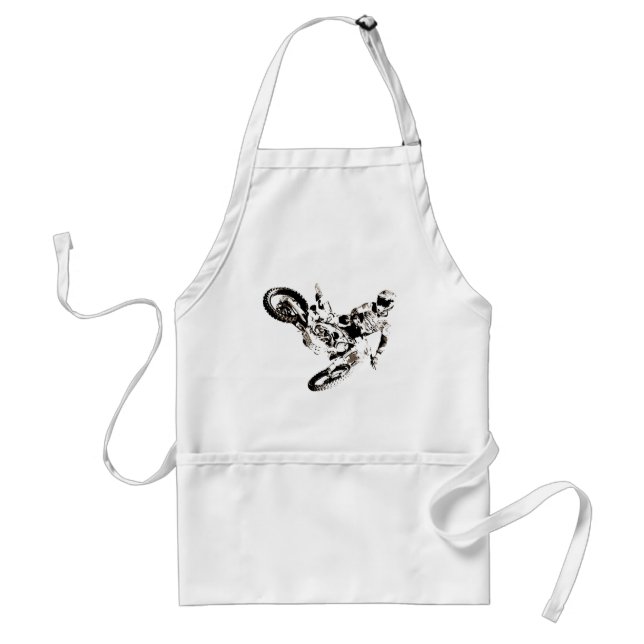 Pop Art Motocross Motorcyle Sport Standard Apron (Front)