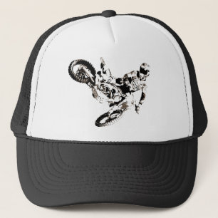 Pop Art Motocross Motorcyle Sport Trucker Hat