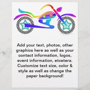 Pop Art MOTORCYCLE Promotional Flyer