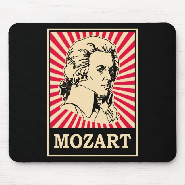 Pop Art Mozart Mouse Pad (Front)