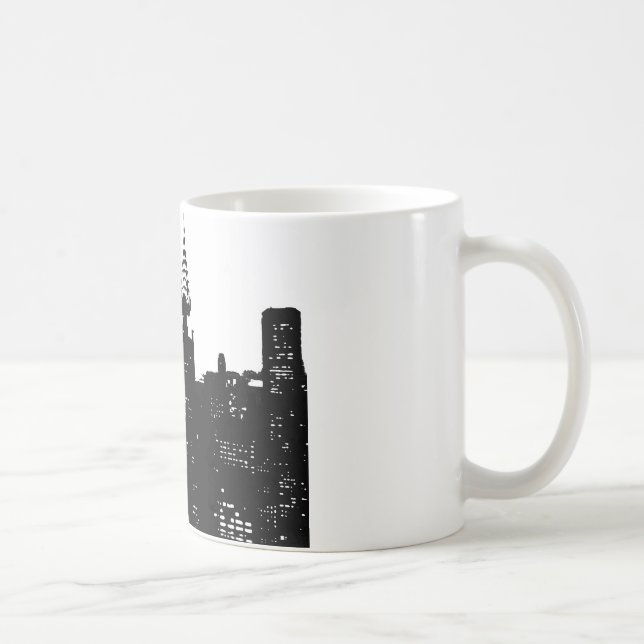 Pop Art New York Silhouette Coffee Mug (Right)