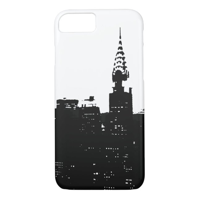 Pop Art New York Silhouette iPhone 7 Case (Back)