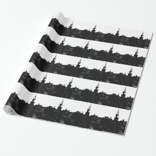 Pop Art New York Silhouette Wrapping Paper