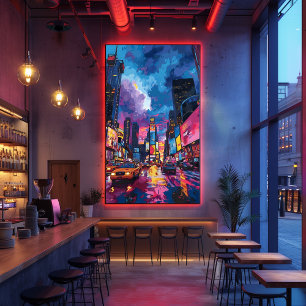 Pop Art: Night in Times Square Photo Print