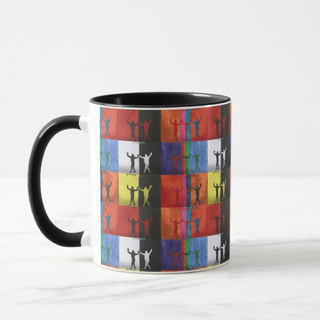 Pop art no.1 by Yeshaya Dank - unity & harmony Mug (Left)
