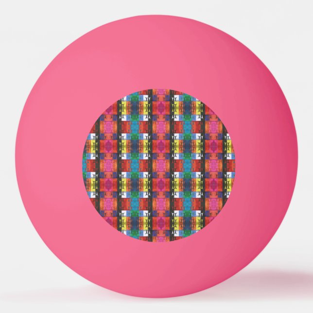 Pop art no.1 by Yeshaya Dank - unity & harmony Ping Pong Ball (Front)