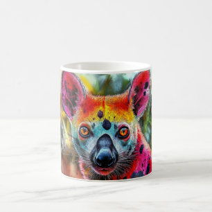 Pop art of an African wild dog. known as a lycaon. Coffee Mug