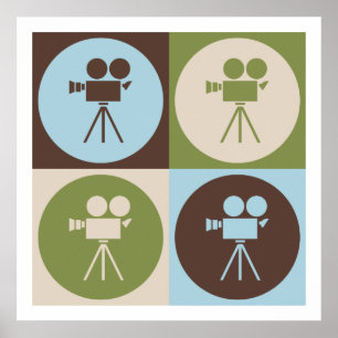 Pop Art Operating a Camera Poster