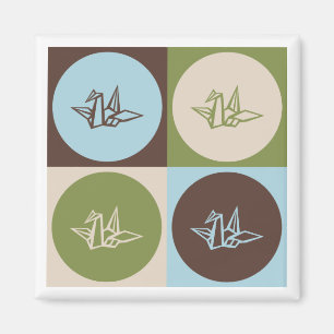 Pop Art Origami Magnet