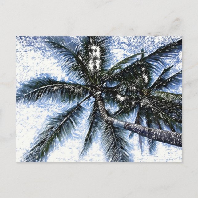 Pop Art Palm Tree Postcard (Front)