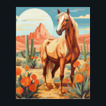 Pop Art Palomino Desert Horse Acrylic Print<br><div class="desc">Introducing our Pop Art Palomino Desert Horse Acrylic Art Print, a vibrant tribute to equine beauty and pop culture. This acrylic print showcases a Palomino horse against a desert landscape, infused with bold pop art elements. Perfect for enthusiasts of eclectic decor, this acrylic art injects energy and colour into any...</div>