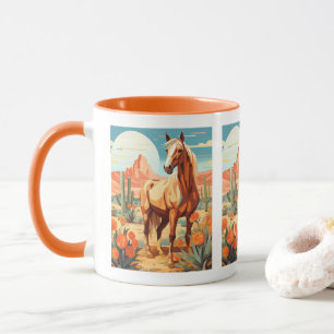 Pop Art Palomino Desert Horse Mug