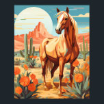 Pop Art Palomino Desert Horse Poster<br><div class="desc">Introducing our Pop Art Palomino Desert Horse Poster,  a vibrant tribute to equine beauty and pop culture. This poster showcases a Palomino horse against a desert landscape,  infused with bold pop art elements. Perfect for enthusiasts of eclectic decor,  this poster injects energy and colour into any space.</div>