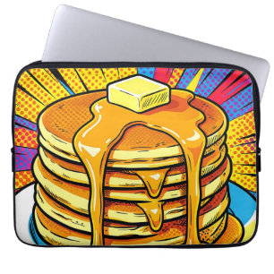 Pop Art Pancake Stack Syrup Laptop Sleeve