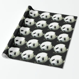 Pop Art Panda Christmas Wrapping Paper