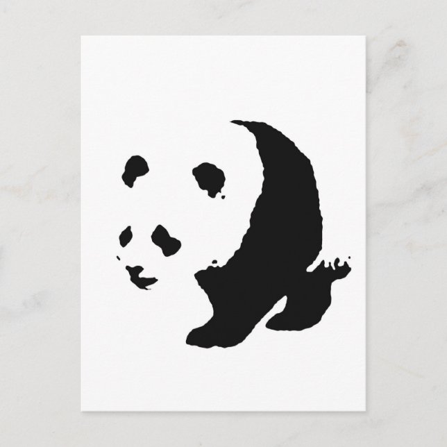 Pop Art Panda Postcard (Front)