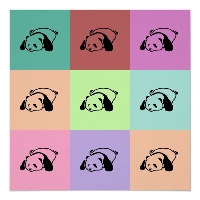 Pop Art Panda Poster (Front)