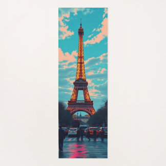 Pop Art Paris – Vibrant Retro Cityscape Yoga Mat